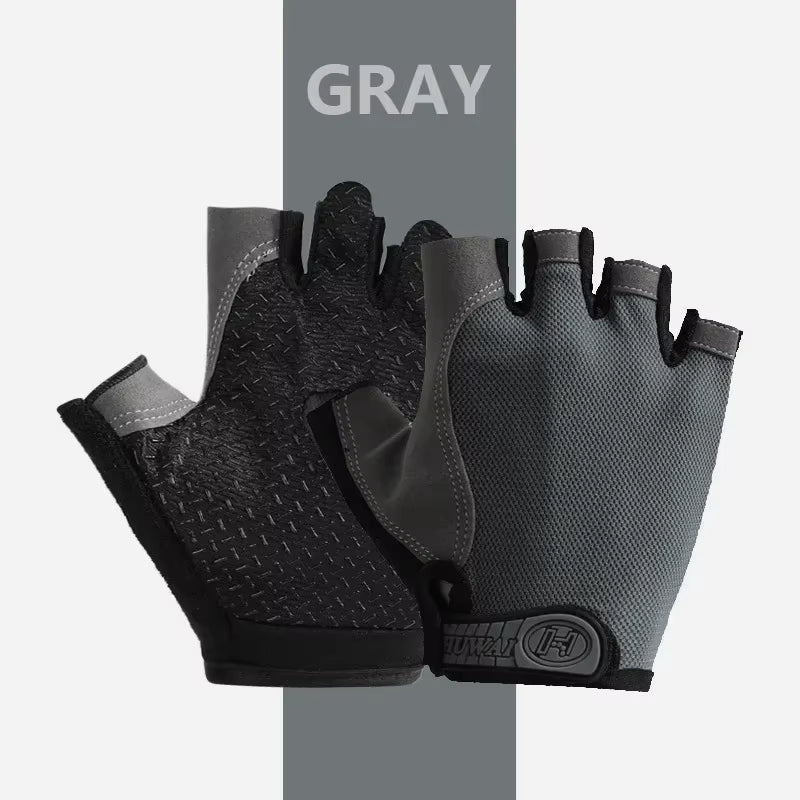 Half Finger Gloves Gym Fitness Anti-Slip Women Men Gel Pad Gloves Gym Cycling Fingerless Gloves Bicycle Accessories