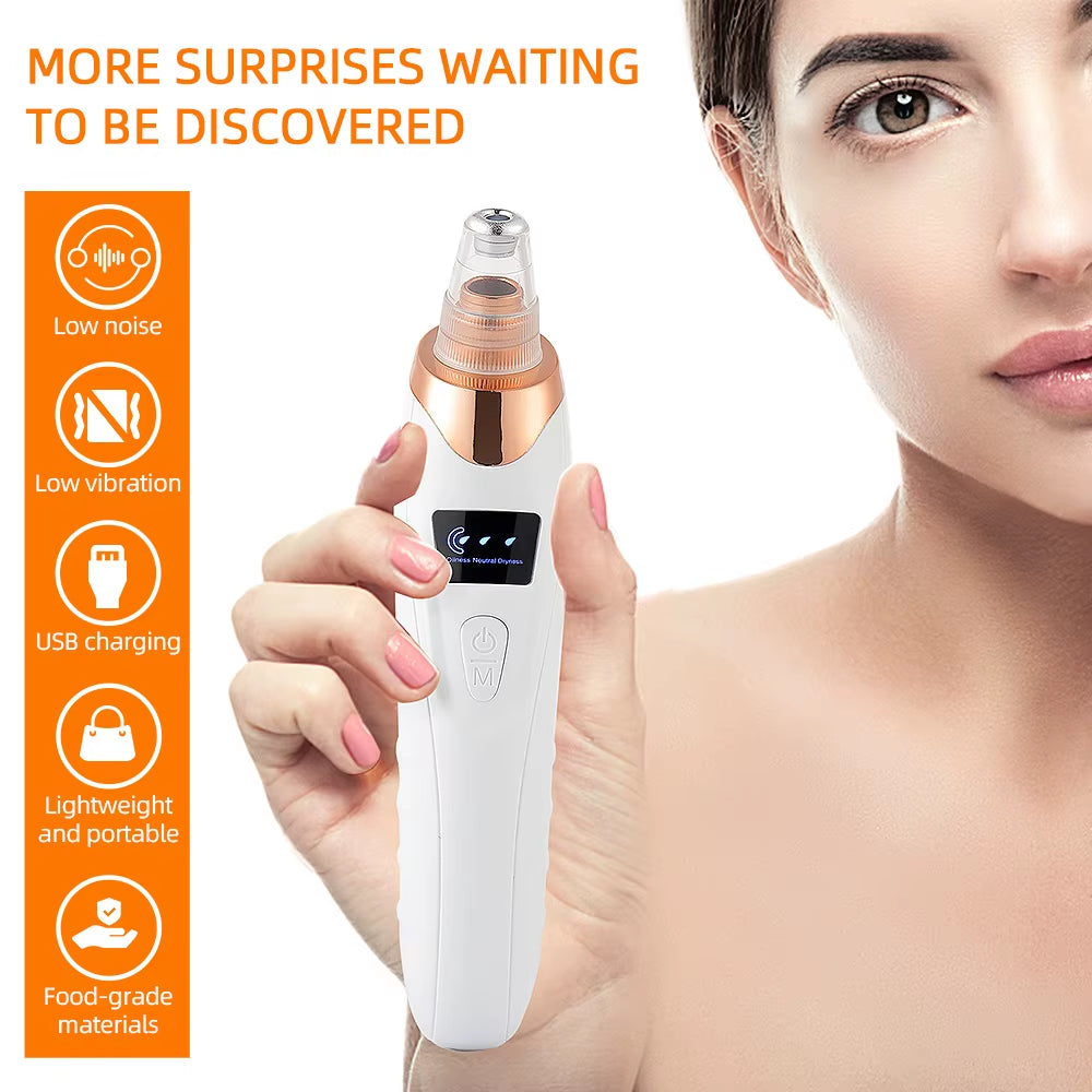 Nose Blackhead Remover Face Cleansing Beauty Machine Facial Suction Cleaner Pimple Dead Skin Remover Extractor Skin Care Tools