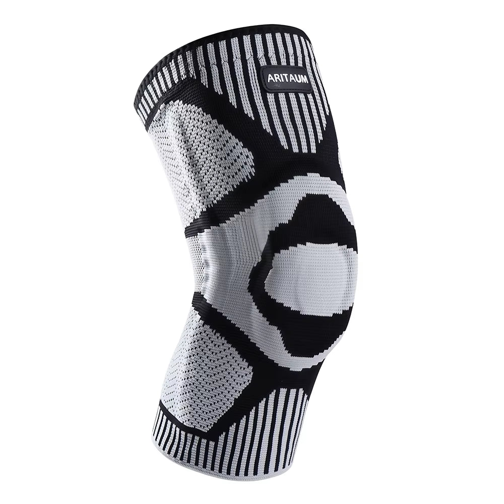 1 Pack of Professional Sports Knee Pads, Knee Pads, Meniscus Silicone Spring Support, Running Fitness, Basketball, Tennis, Badminton, Volleyball Knee Pads