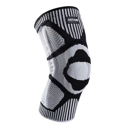 1 Pack of Professional Sports Knee Pads, Knee Pads, Meniscus Silicone Spring Support, Running Fitness, Basketball, Tennis, Badminton, Volleyball Knee Pads