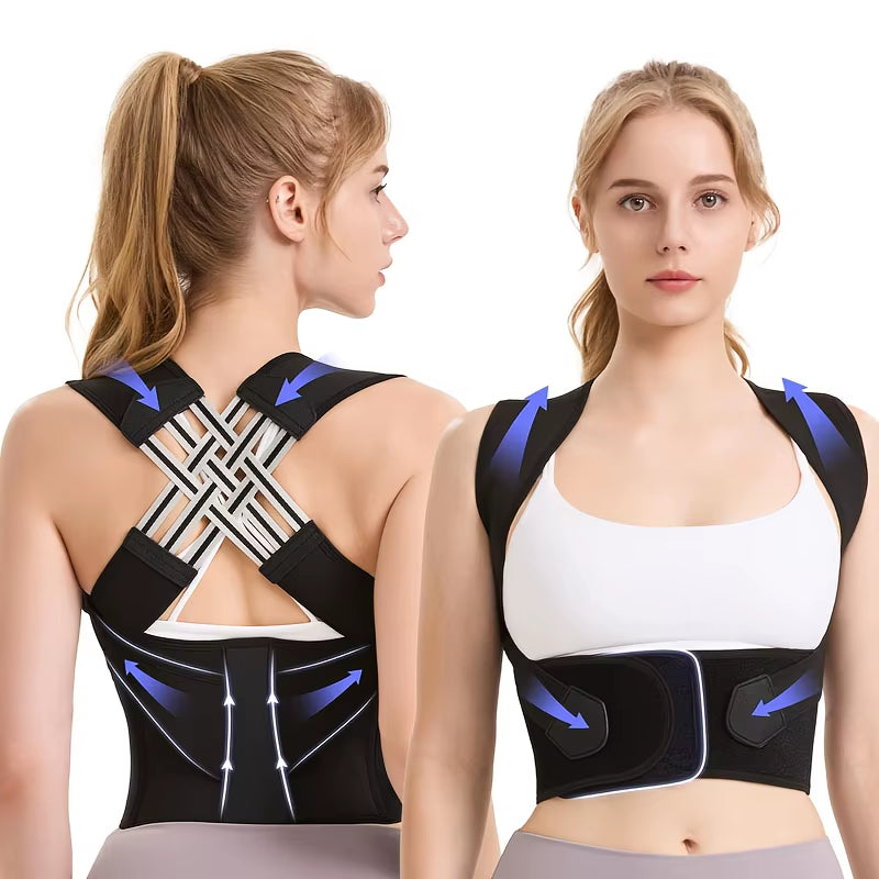 Dropshipping Stock Adjustable Back Posture Corrector Belt Women Men Prevent Slouching Relieve Pain Posture Corrector