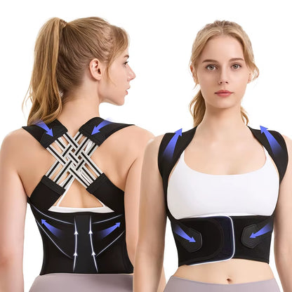 Dropshipping Stock Adjustable Back Posture Corrector Belt Women Men Prevent Slouching Relieve Pain Posture Corrector