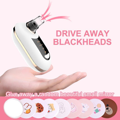 Blackhead Remover Pore Vacuum,Facial Pore Cleaner-5 Suction Power,5 Probes,Usb Rechargeable Blackhead Vacuum Kit for Adult