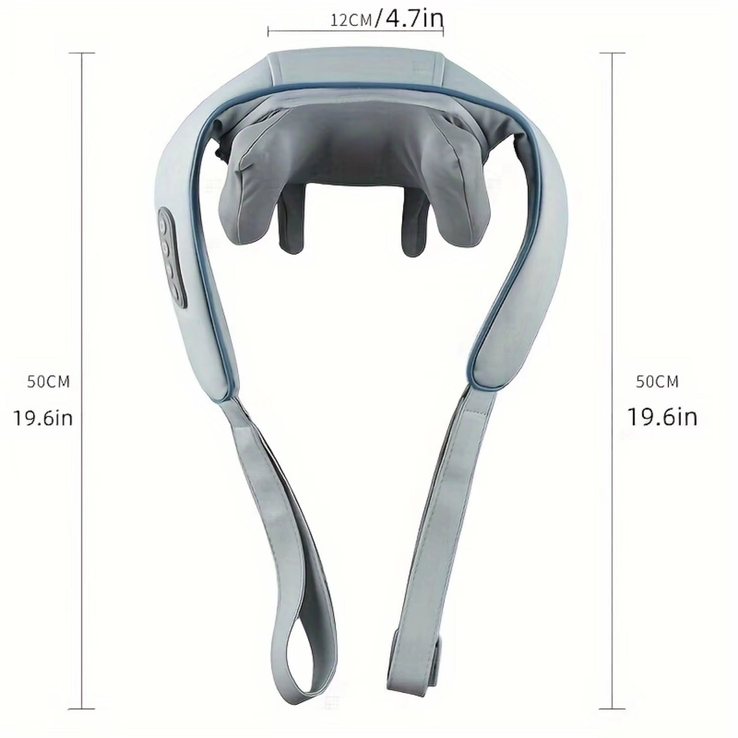 Shiatsu Neck Massager Pillow - 3D Heated Deep Tissue Massage - Rechargeable, Perfect for Relaxation at Home, Office, Travel - Fa