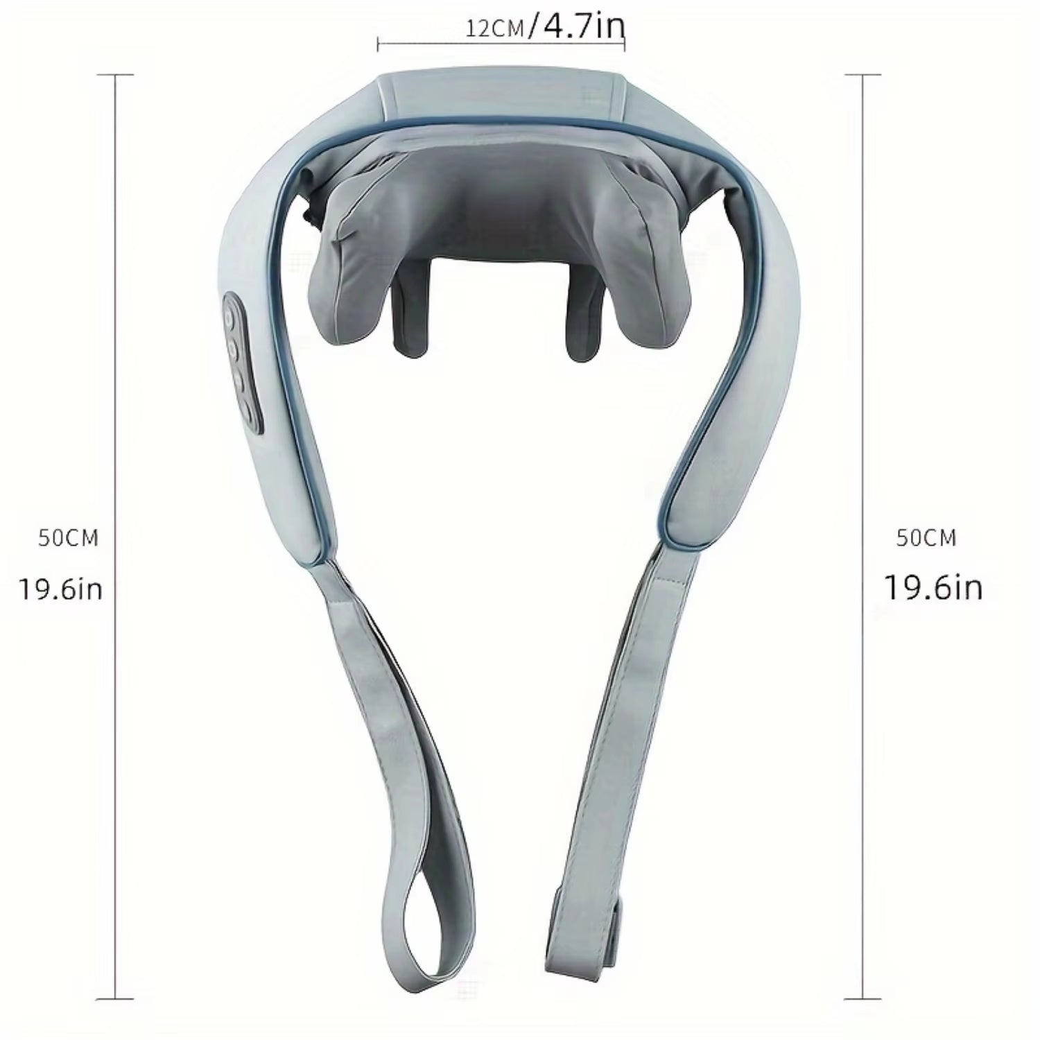 Shiatsu Neck Massager Pillow - 3D Heated Deep Tissue Massage - Rechargeable, Perfect for Relaxation at Home, Office, Travel - Fa