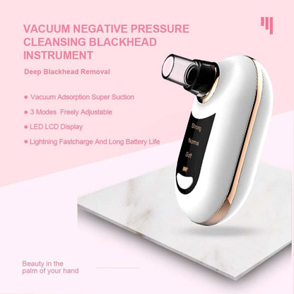 Blackhead Remover Pore Vacuum,Facial Pore Cleaner-5 Suction Power,5 Probes,Usb Rechargeable Blackhead Vacuum Kit for Adult