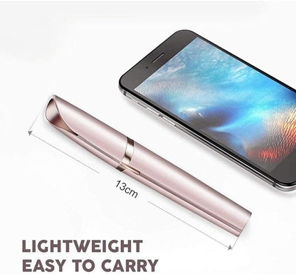 Eyebrow Hair Remover for Women，Eyebrow Trimmer Facial Hair Remover for Face with Rechargeable USB Cable Painless Lipstick Shavers (Gold)