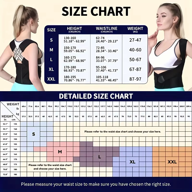 Dropshipping Stock Adjustable Back Posture Corrector Belt Women Men Prevent Slouching Relieve Pain Posture Corrector