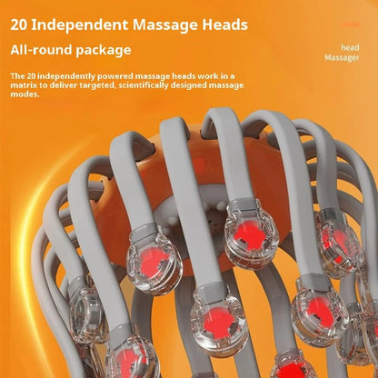 Head Massager for Migraine Relief with Music,The Vibra Calm,Headache Massager for Migraines with 20 Vibrating Points,Electric Head Massager Scalp,Scalp Massager Tool,Stress Relax