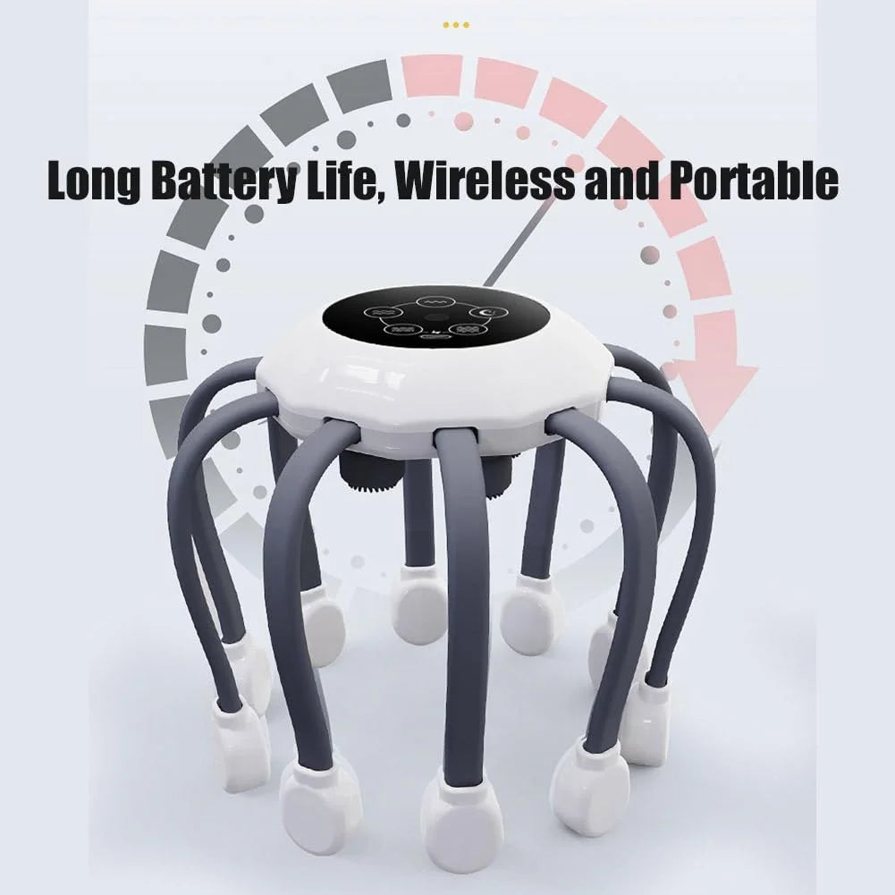 Head Massager for Migraine Relief with Music,The Vibra Calm,Headache Massager for Migraines with 20 Vibrating Points,Electric Head Massager Scalp,Scalp Massager Tool,Stress Relax