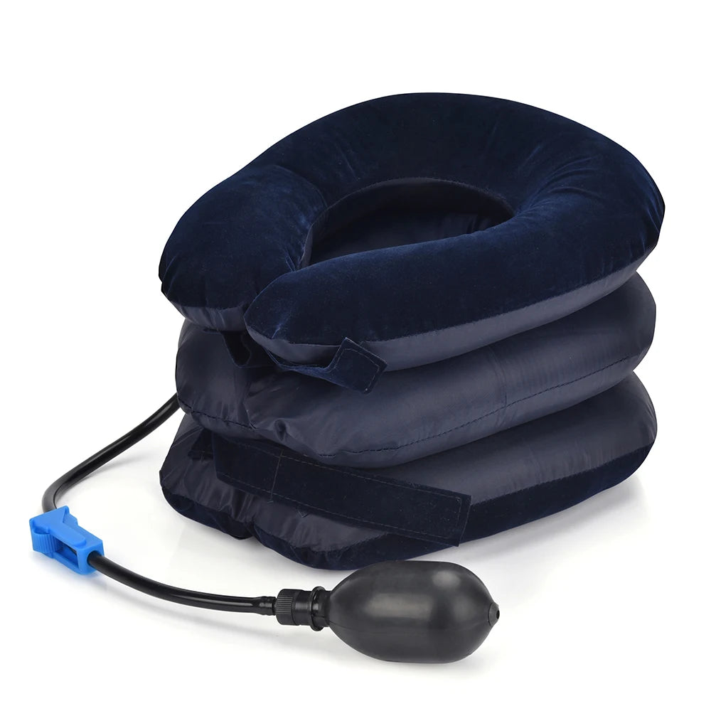 Neck Stretcher Inflatable Air Neck Traction Apparatus Device Soft Neck Cervical Collar Pillow Health Care
