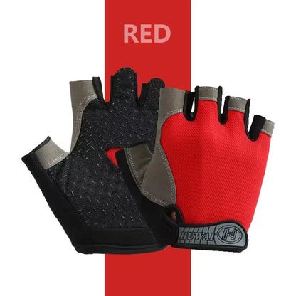 Half Finger Gloves Gym Fitness Anti-Slip Women Men Gel Pad Gloves Gym Cycling Fingerless Gloves Bicycle Accessories