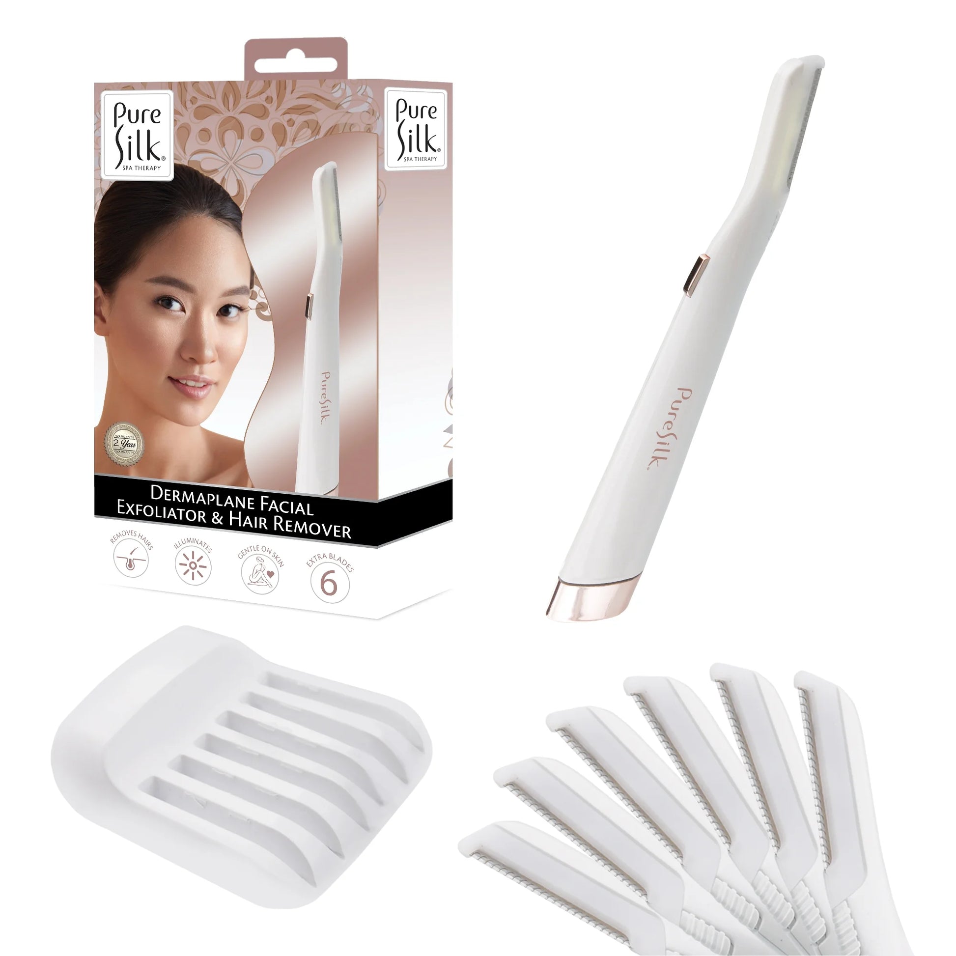 Dermaplane Facial Exfoliator and Hair Remover, 1 Pc Hair Remover Epilator