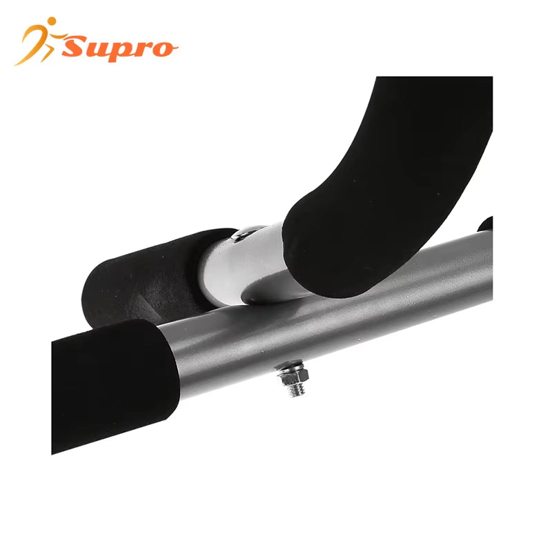 Supro Multiple-Level Adjustable Pull-Up Dip Bar for Doorway Width Door Pull up Bar Accurately Match Wide and Narrow Doorframe