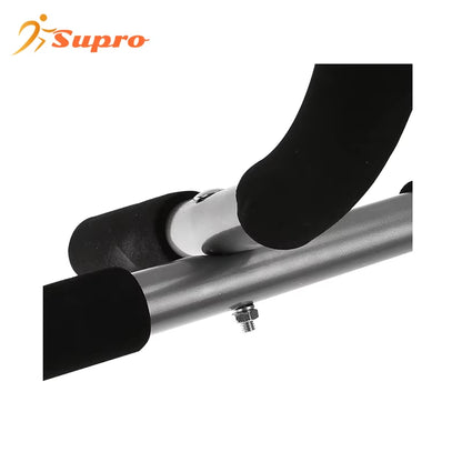 Supro Multiple-Level Adjustable Pull-Up Dip Bar for Doorway Width Door Pull up Bar Accurately Match Wide and Narrow Doorframe