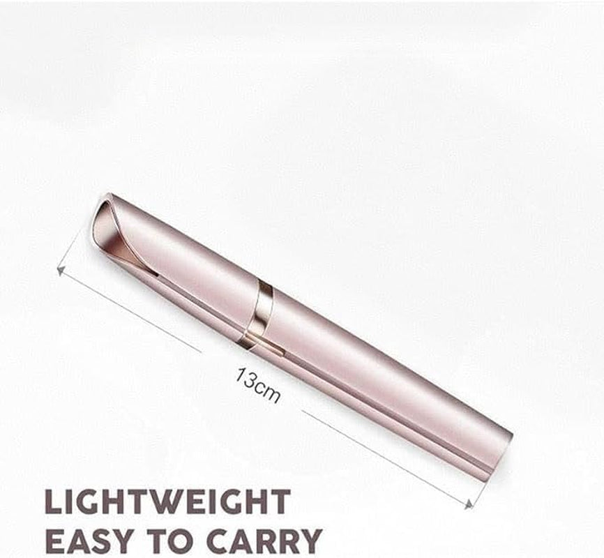 Eyebrow Hair Remover for Women，Eyebrow Trimmer Facial Hair Remover for Face with Rechargeable USB Cable Painless Lipstick Shavers (Gold)