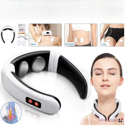 Electric Cervical Pulse Neck Massager Muscle Relax Massage Magnetic Therapy